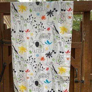 Kids animal shower curtain. 70x72 Like new.